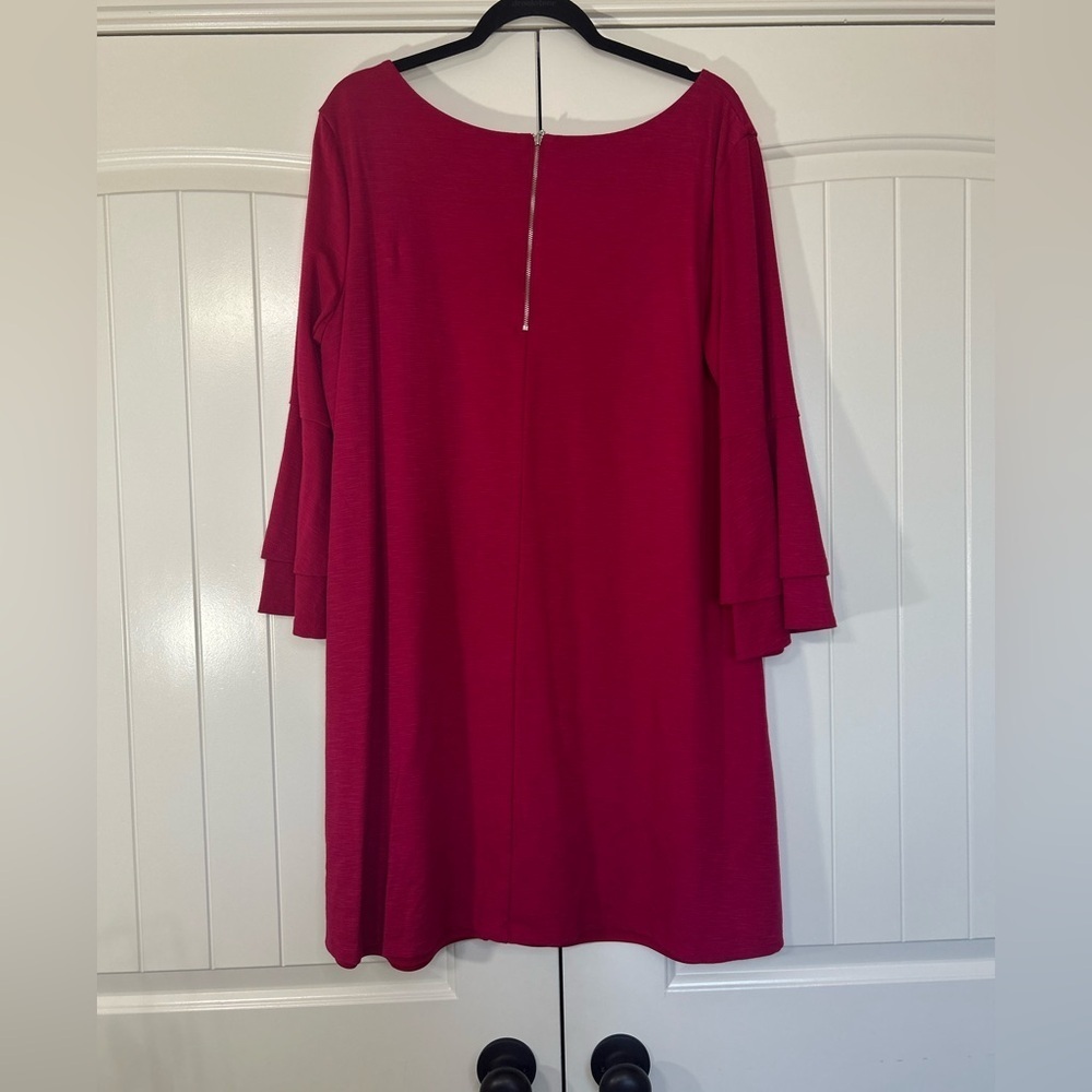 Cato Dark Pink 🩷 Bell Sleeve Dress - Picture 3 of 9